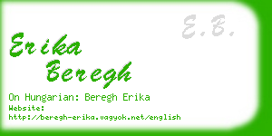 erika beregh business card